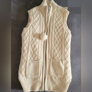 Women's Joie XS Insulated Zippered Cashmere/Wool Vest